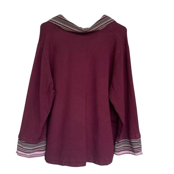 Apt 9 Womens Top Plus Size 3X Rayon Blend Office Faux Layered Vneck Stretchy - Picture 2 of 8